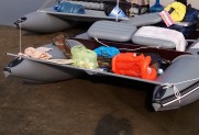 Additional locker for inflatable boat